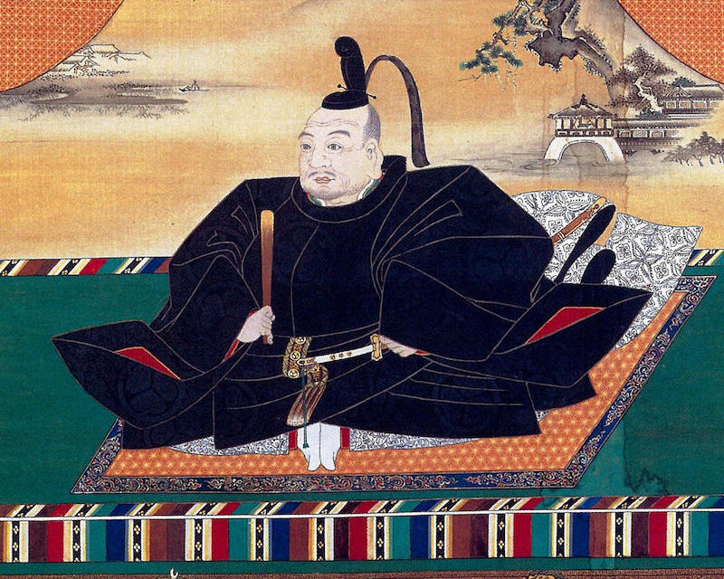 Tokugawa Ieyasu – shogun at the time of William Adams’ voyage to Japan – by Kanō Tan’yū, hanging scroll, early 17th century. GL Archive/Alamy Stock Photo.