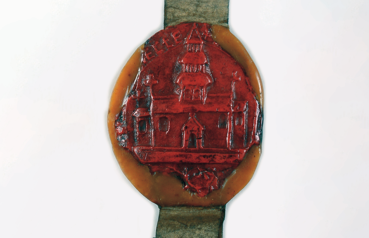 The monastic seal of Chertsey Abbey during the reign of Henry VIII, April 1525. The National Archives.