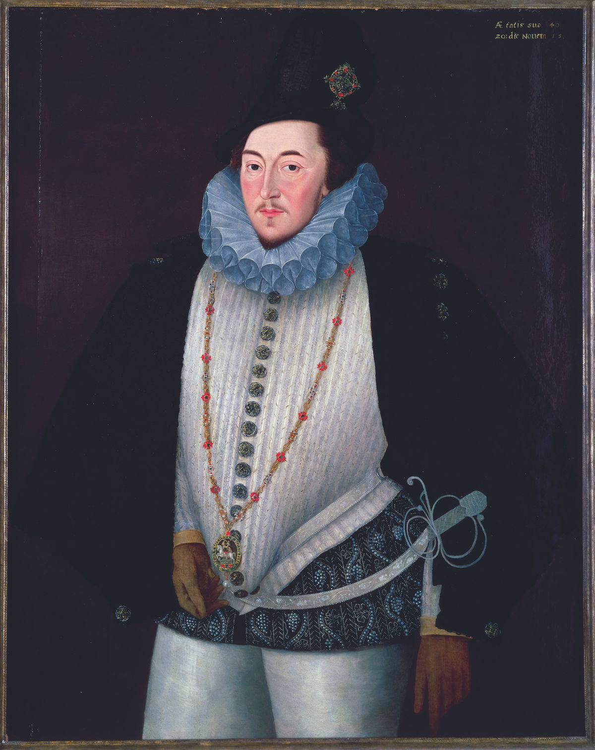 Gilbert Talbot, 7th earl of Shrewsbury, by William Segar, c.1590. Christies Images/Bridgeman Images.