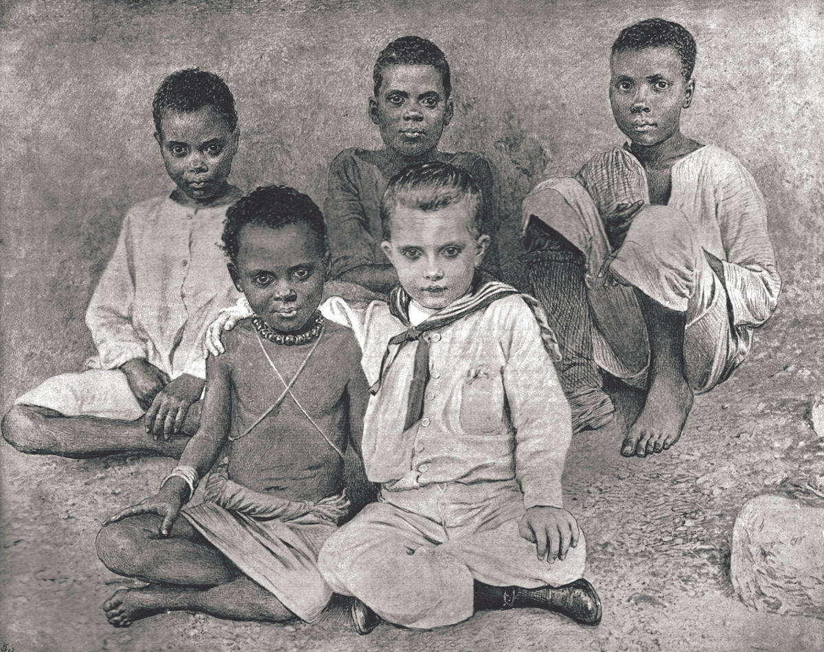 ‘Little Jack’: Jack Hore and his playmates in East Africa, from The Graphic, 1890. The Print Collector/Heritage Images via Getty Images