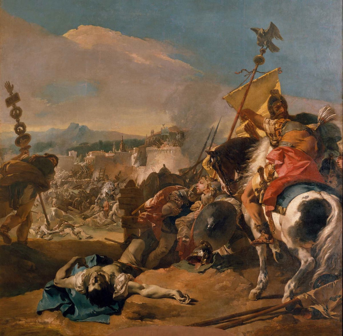 ‘The Capture of Carthage’, by Giovanni Battista Tiepolo, c. 1725-29. The Metropolitan Museum of Art. Public Domain. ‘The Capture of Carthage’, by Giovanni Battista Tiepolo, c. 1725-29. The Metropolitan Museum of Art. Public Domain.