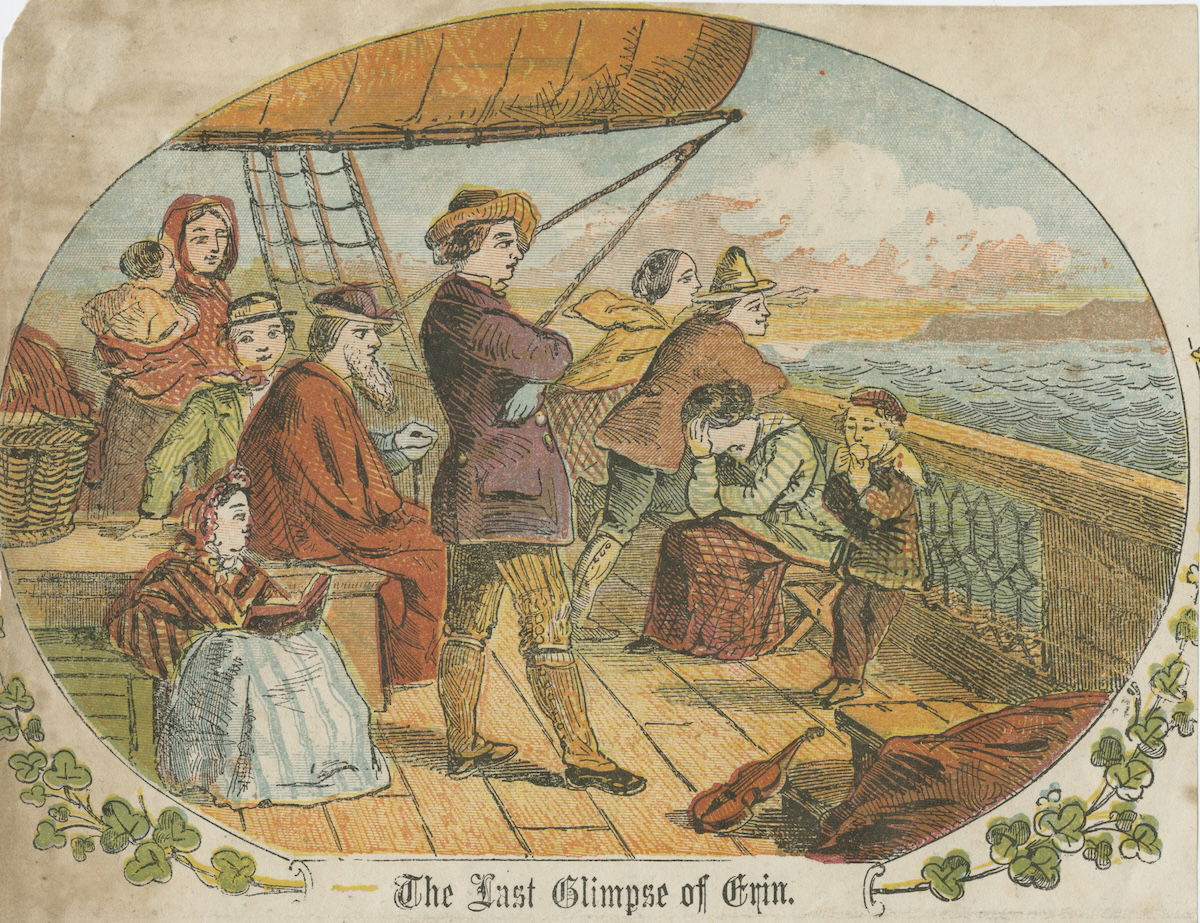 ‘The last glimpse of Erin’, sheet music, by Thomas Moore, c.1850. Yale Center for British Art. Public Domain. ‘The last glimpse of Erin’, sheet music, by Thomas Moore, c.1850. Yale Center for British Art. Public Domain.