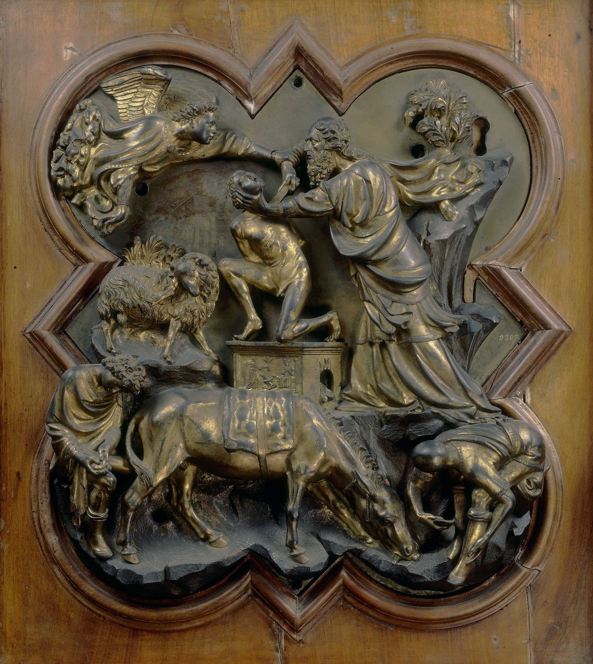 The sacrifice of Isaac by Filippo Brunelleschi, 1401. Alinari/TopFoto. The sacrifice of Isaac by Filippo Brunelleschi, 1401. Alinari/TopFoto.