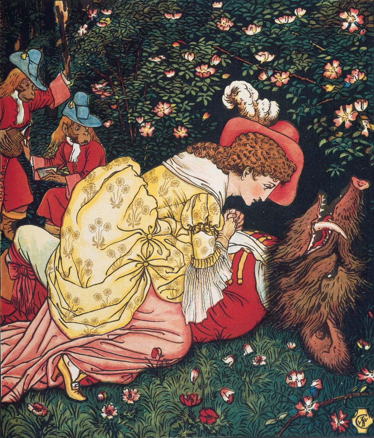 Beauty and the Beast, by Walter Crane, c.1901. Metropolitan Museum of Art. Public Domain. Beauty and the Beast, by Walter Crane, c.1901. Metropolitan Museum of Art. Public Domain.