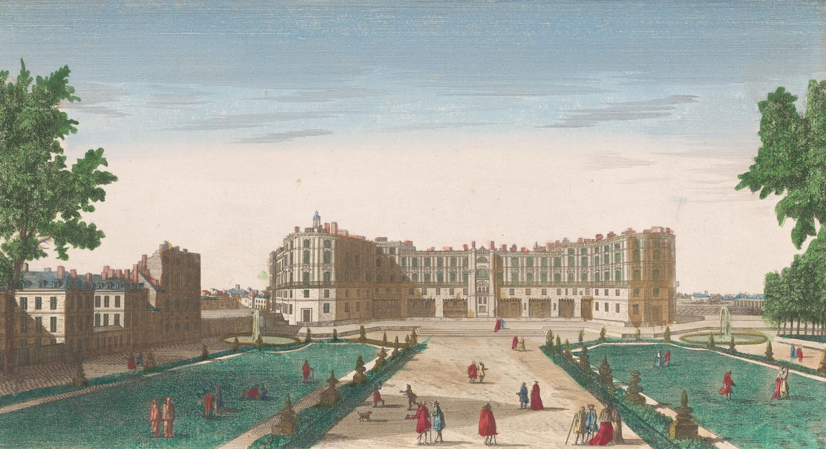 ‘View of the Château de Saint-Germain-en-Laye’, 18th-century engraving. Rijksmuseum. Public Domain. ‘View of the Château de Saint-Germain-en-Laye’, 18th-century engraving. Rijksmuseum. Public Domain.