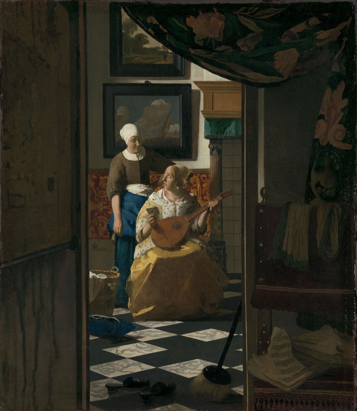 The love letter, by Johannes Vermeer, c.1669-70. Rijksmuseum. Public Domain. The love letter, by Johannes Vermeer, c.1669-70. Rijksmuseum. Public Domain.