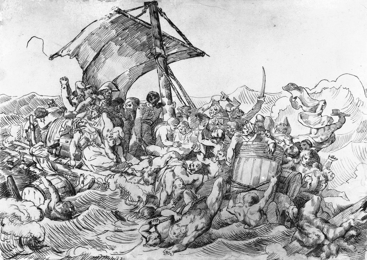 Study after The Raft of the Medusa, unknown artist. Musée de la Vie romantique. Public Domain.