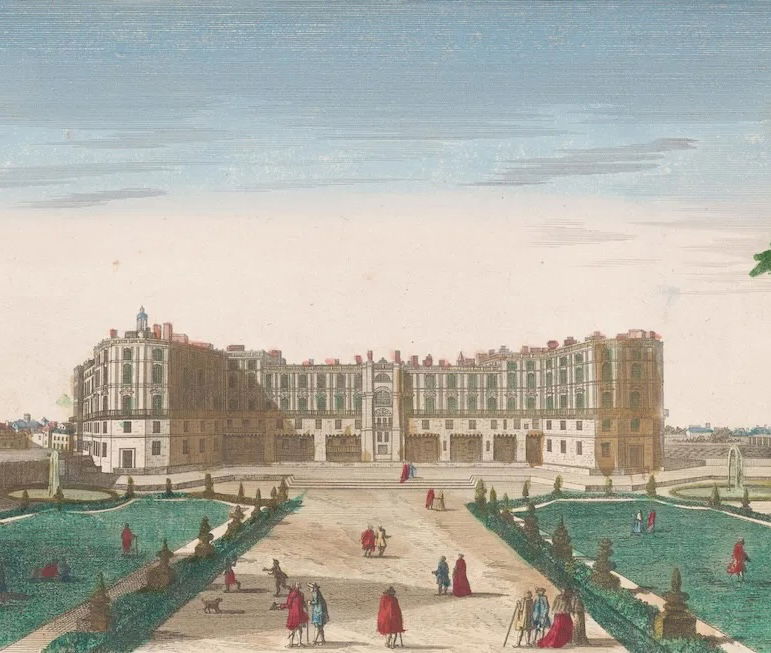 ‘View of the Château de Saint-Germain-en-Laye’, 18th-century engraving. Rijksmuseum. Public Domain.