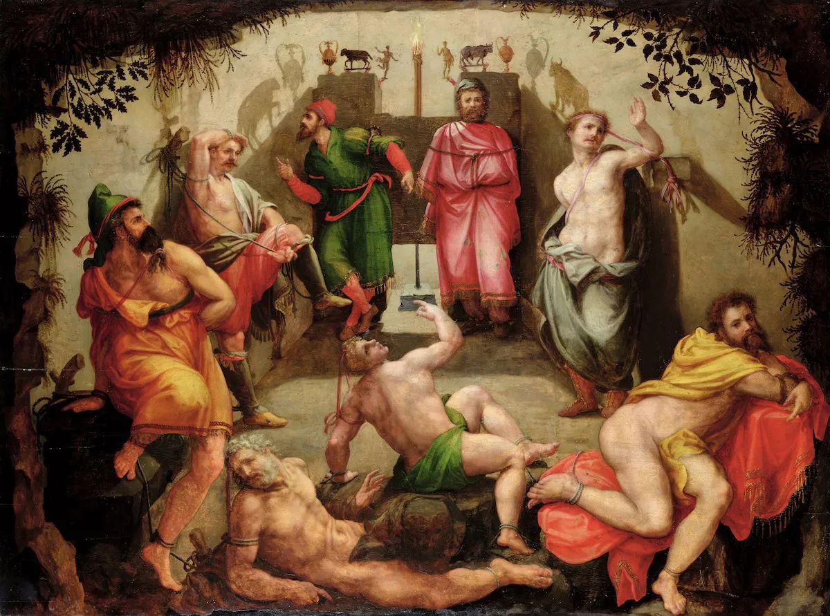 Plato’s Cave, Flemish school, 16th century. Bridgeman Images.