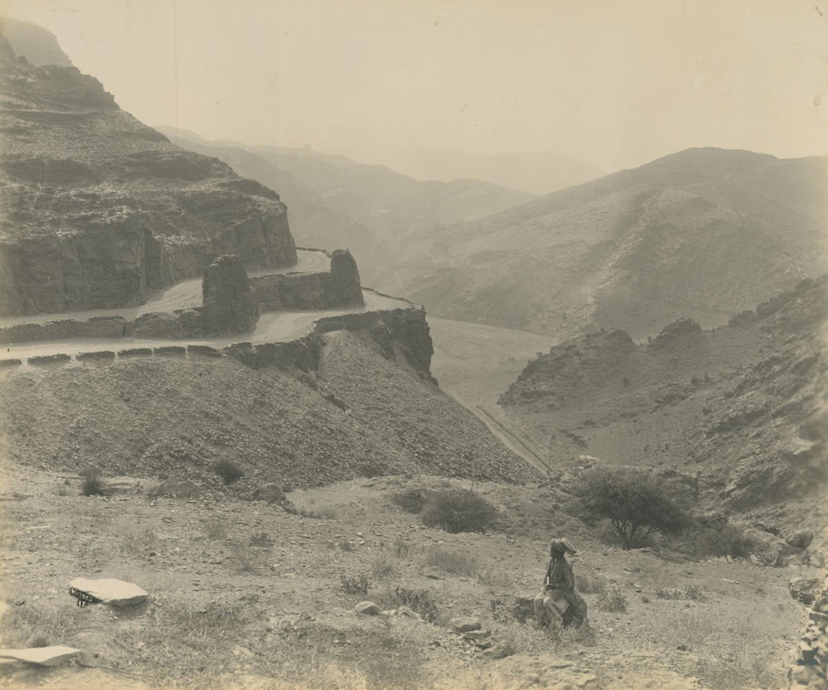 View from Michni Kandao, last blockhouse on the Khyber line (looking towards Landi Kotal), R. B. Holmes, 1919. New York Public Library. Public Domain.