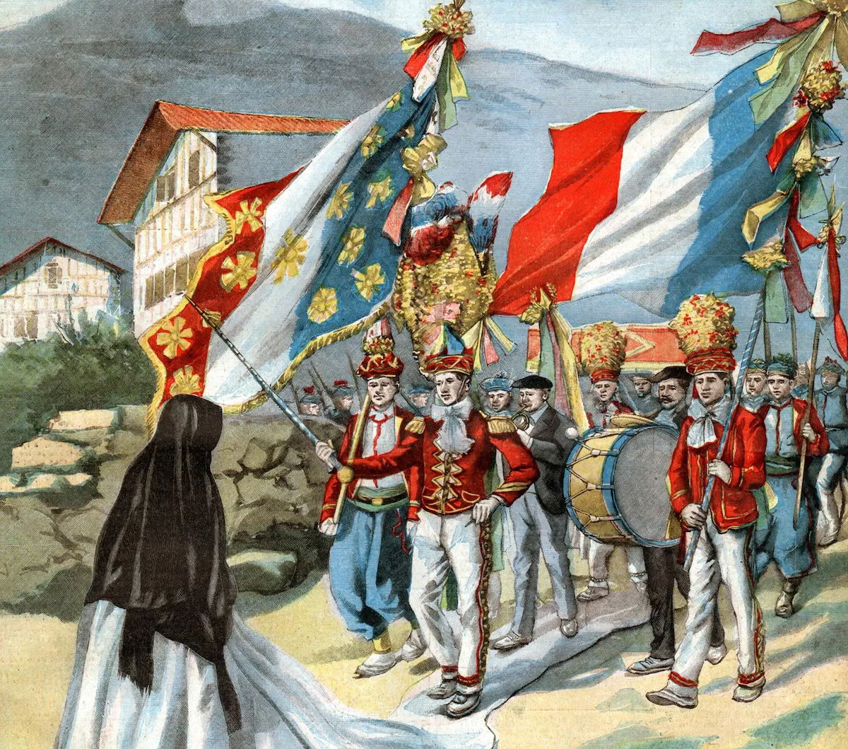 The Corpus Christi Festival, illustration from Le Petit Parisien, 2 July 1905. CCI/Bridgeman Images.