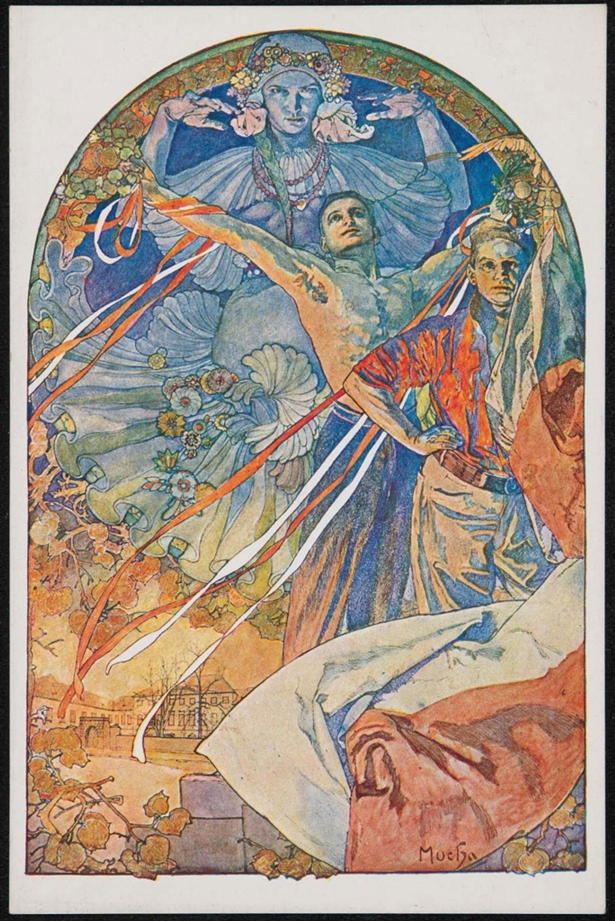 A poster for the VIII Sokol Festival Prague, Alphonese Mucha, 1925. Museum of Fine Arts, Boston. Public Domain. A poster for the VIII Sokol Festival Prague, Alphonese Mucha, 1925. Museum of Fine Arts, Boston. Public Domain.