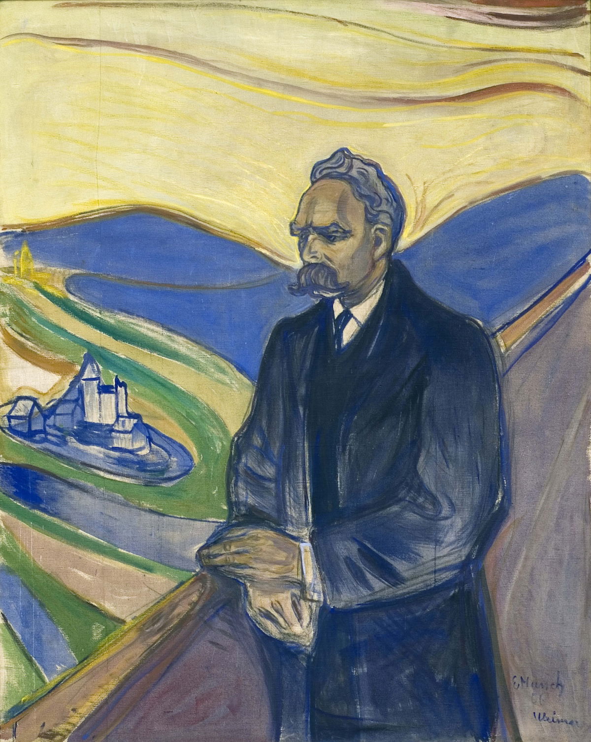 Friedrich Nietzsche, by Edvard Munch, c.1906. Tord Lund / Thielska Galleriet. Public Domain. Friedrich Nietzsche, by Edvard Munch, c.1906. Tord Lund / Thielska Galleriet. Public Domain.