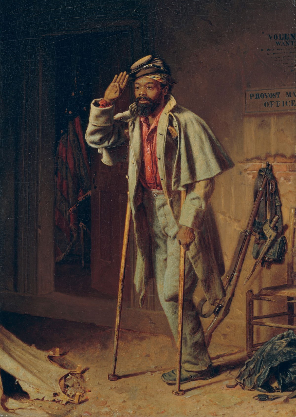 ‘A Bit of War History: The Veteran’, Thomas Waterman Wood, 1866. Metropolitan Museum of Arts. Public Domain. ‘A Bit of War History: The Veteran’, Thomas Waterman Wood, 1866. Metropolitan Museum of Arts. Public Domain.