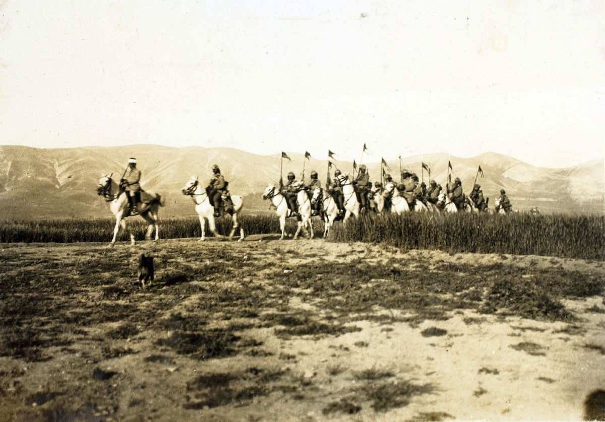Cavalry in Iraq, Edwin Newman, late 1920s or early 1930s. San Diego Air & Space Museum Archives. Public Domain.
