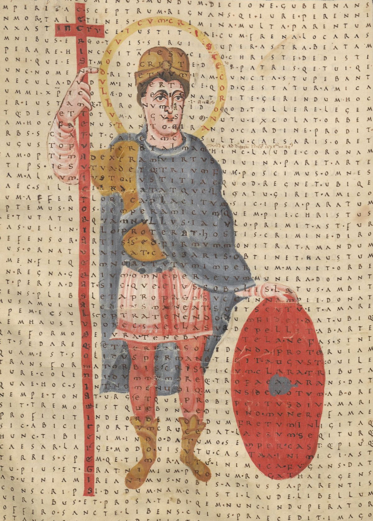 Louis the Pious, from De laudibus sanctae crucis, c.820-40. Österreichische Nationalbibliothek. Public Domain. Louis the Pious, from De laudibus sanctae crucis, c.820-40. Österreichische Nationalbibliothek. Public Domain.