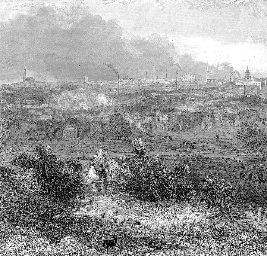 View of Birmingham, c.1860. Heritage Images/TopFoto.