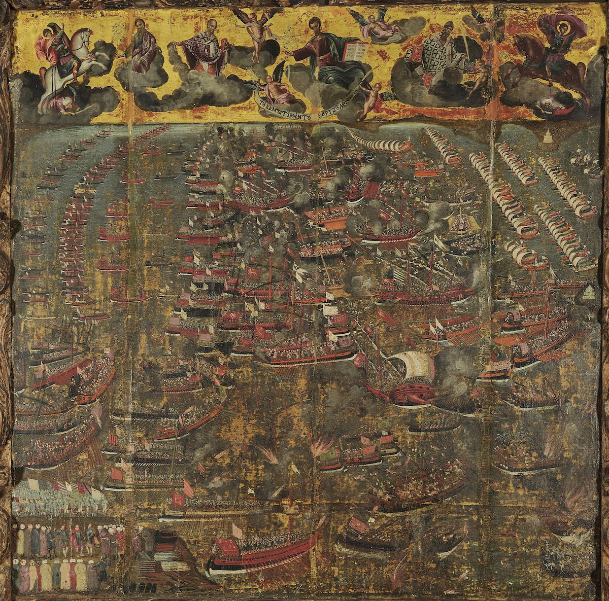 The Battle of Lepanto, attributed to Georgios Klotzas. National History Museum of Greece (CC BY 4.0). The Battle of Lepanto, attributed to Georgios Klotzas. National History Museum of Greece (CC BY 4.0).