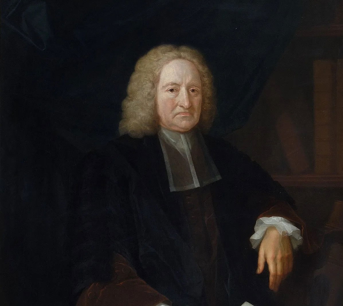 Portrait of Edmond Halley by Michael Dahl, 1736. The Royal Society.