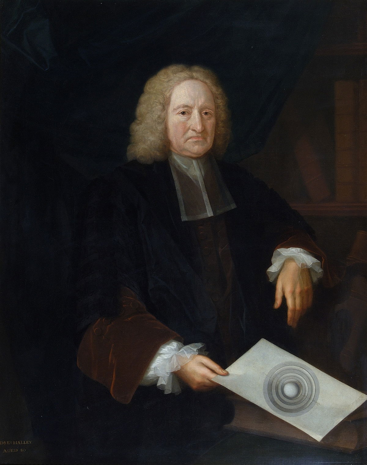 Portrait of Edmond Halley by Michael Dahl, 1736. The Royal Society. Portrait of Edmond Halley by Michael Dahl, 1736. The Royal Society.