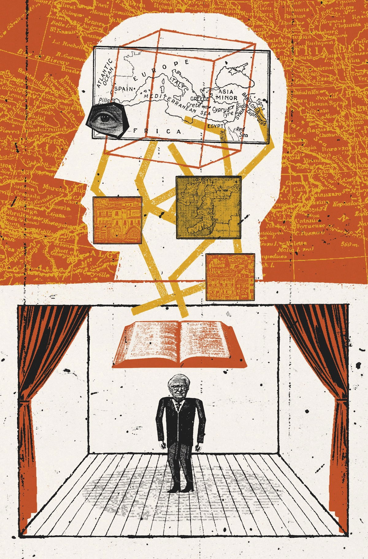 Fernand Braudel illustration © Ben Jones/Heart Agency. Fernand Braudel illustration © Ben Jones/Heart Agency.