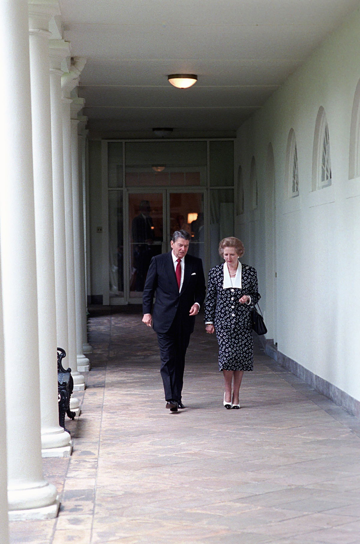 British prime minister Margaret Thatcher and US president Ronald Reagan in conversation, 17 July 1987. US National Archives and Records Administration. Public Domain. British prime minister Margaret Thatcher and US president Ronald Reagan in conversation, 17 July 1987. US National Archives and Records Administration. Public Domain.