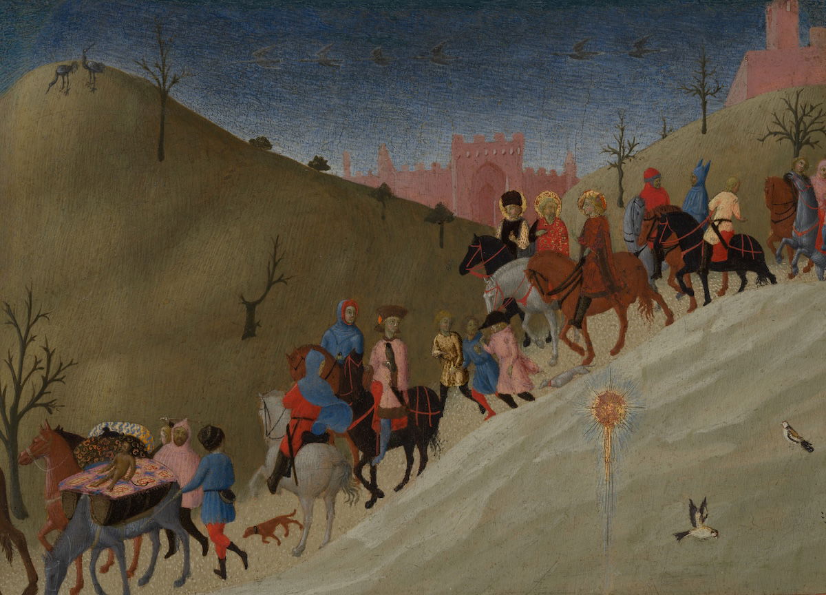The Journey of the Magi to Bethlehem, Stefano di Giovanni, c.1433-35. Metropolitan Museum of Art. Public Domain.