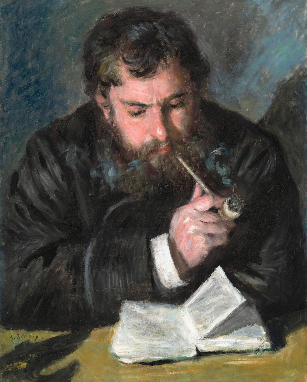 Claude Monet, by Auguste Renoir, 1872. National Gallery of Art. Public Domain.