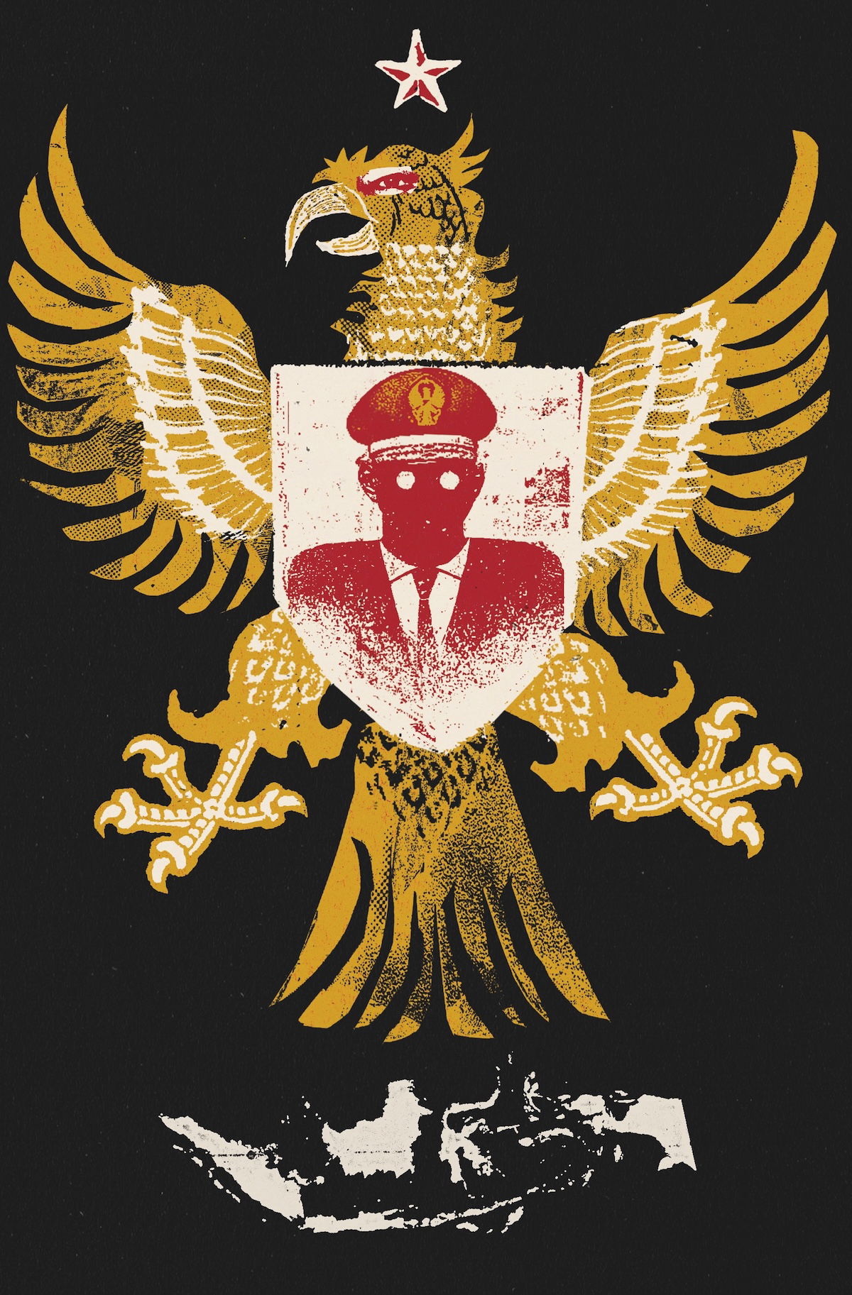 Suharto illustration © Ben Jones/Heart Agency.