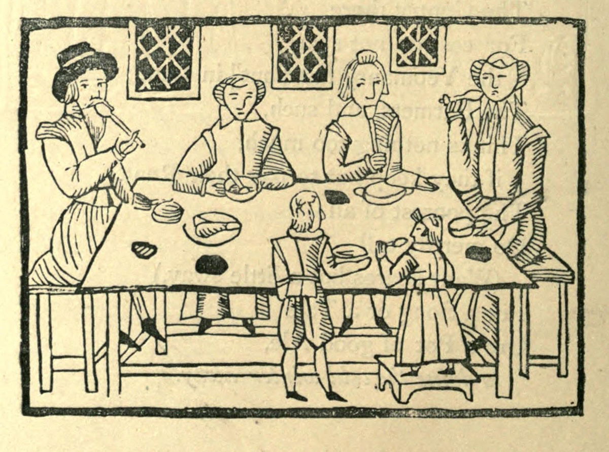 ‘Dive the Cold Winter Away’, a Christmas feast in the Roxburghe Ballads, 1873. California Digital Library. Public Domain.