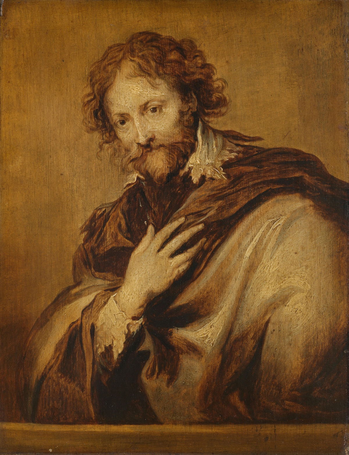 Portrait of Peter Paul Rubens, after Anthony van Dyck, c.1630-50. Rijksmuseum. Public Domain.