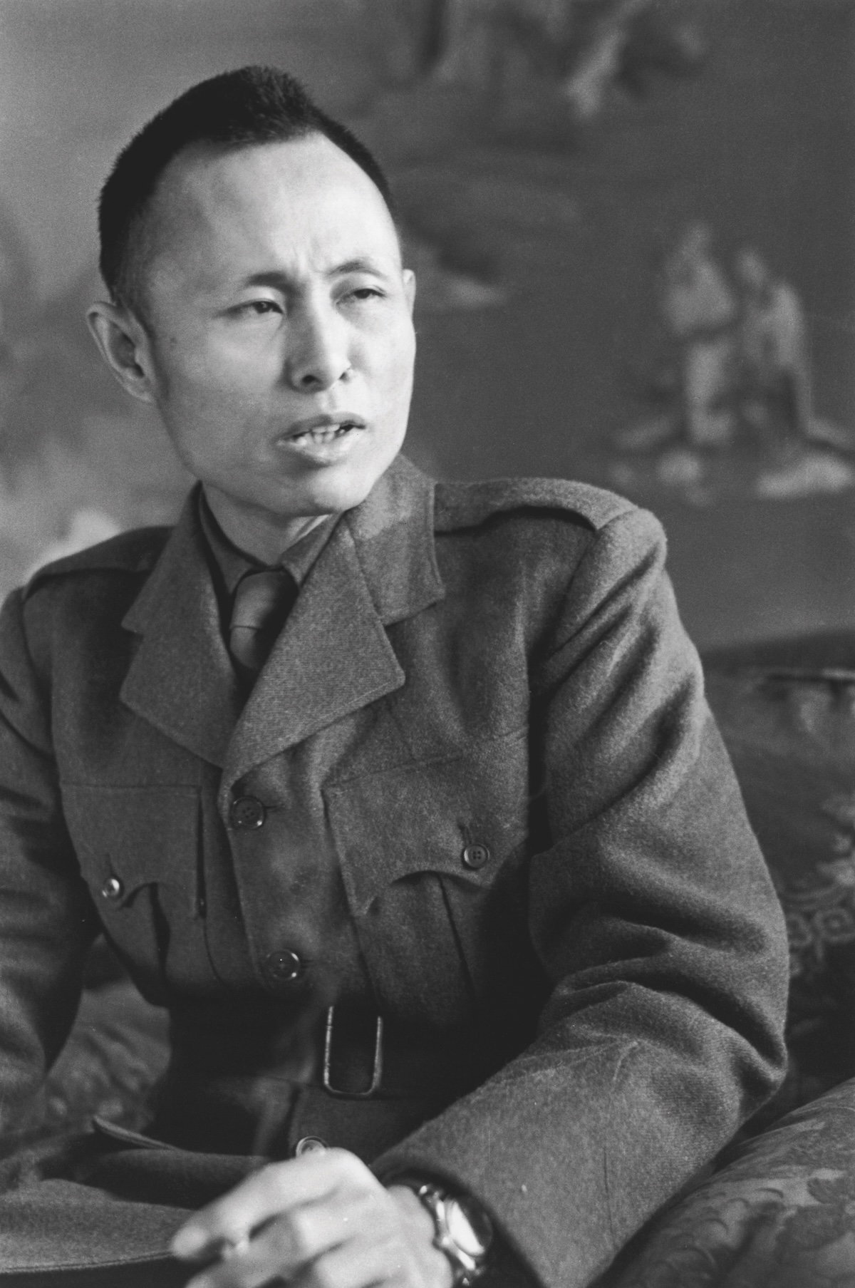 Aung San during a visit to England, 1947. Picture Post/Hulton Archive/Getty Images.