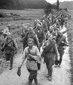 Soviet troops in Korea, 1945