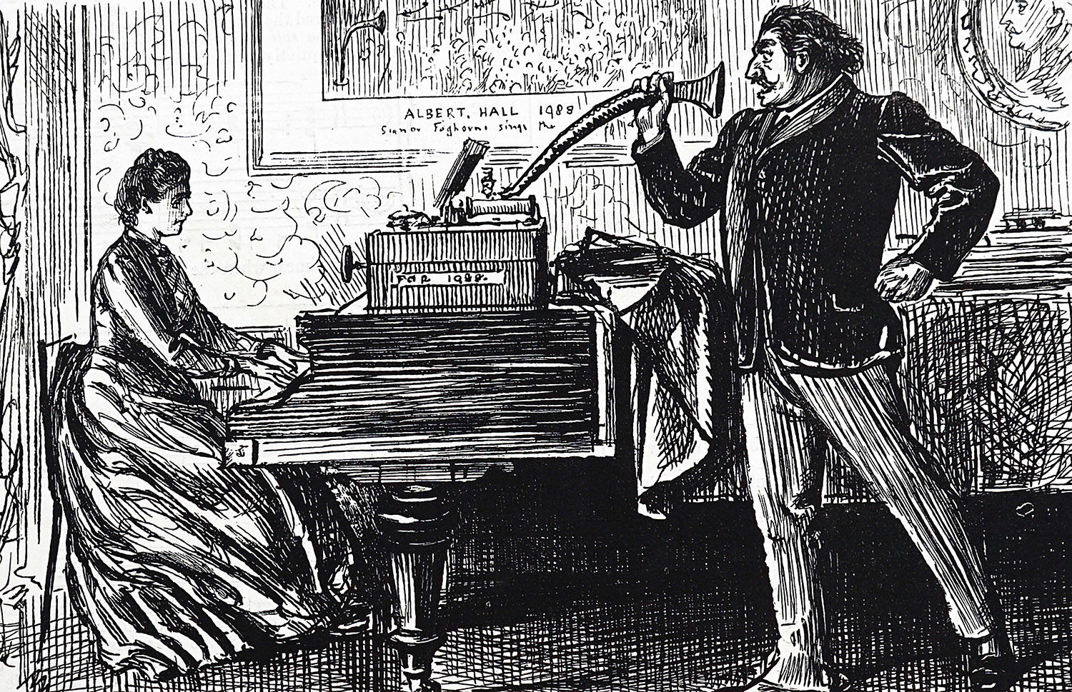 Cartoon by George du Maurier, Punch 1888.