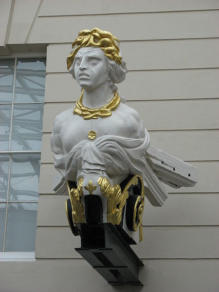 Figurehead of HMS Implacable in the National Maritime Museum, Greenwich