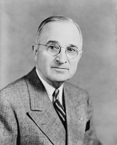 Harry S. Truman, President of the USA, in 1945 (Library of Congress)