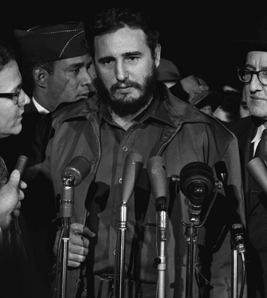 Castro in Washington, D.C., arriving at the MATS Terminal 