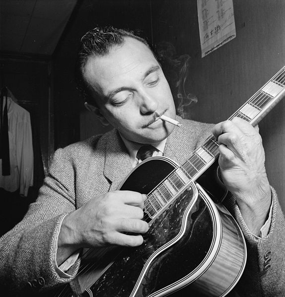 Django Reinhardt photographed in 1946 (Library of Congress)