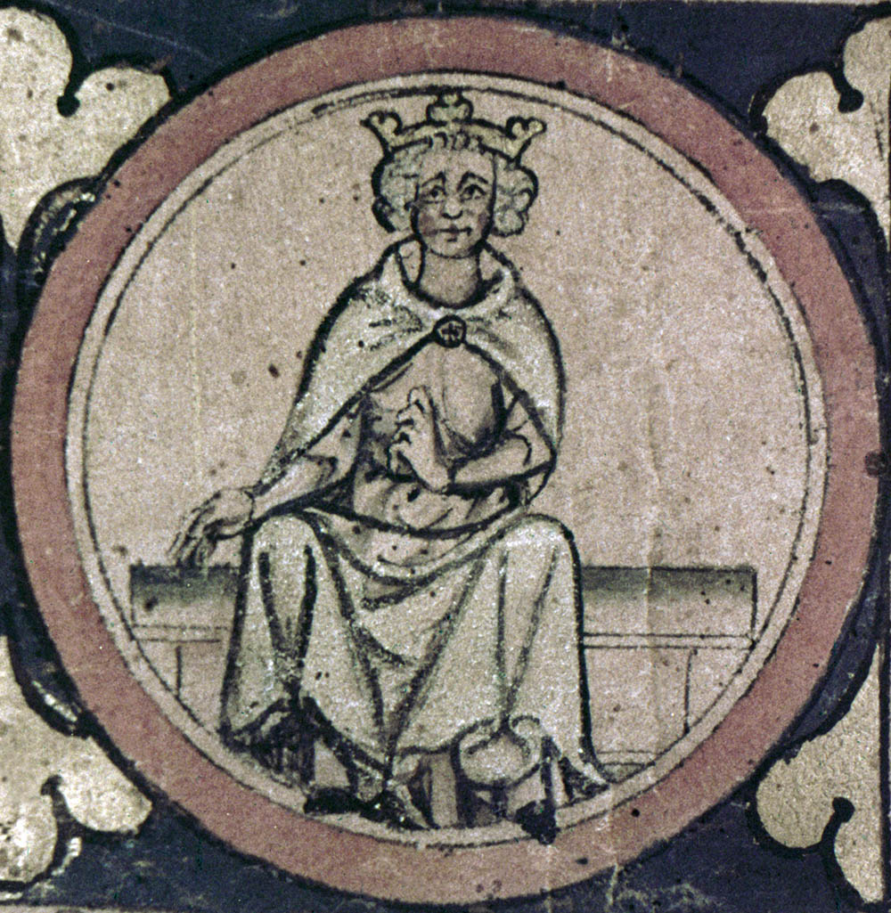 Edward I, 13th century manuscript. 