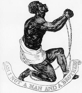 "Am I Not A Man And A Brother?" medallion created as part of anti-slavery campaign by Josiah Wedgwood, 1787