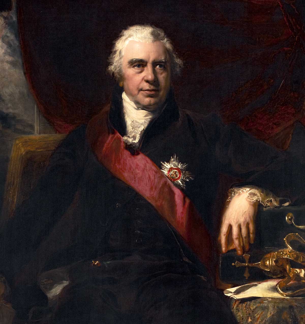 Joseph Banks (detail),  by Thomas Lawrence, c.1795 © The Trustees of the British Museum.