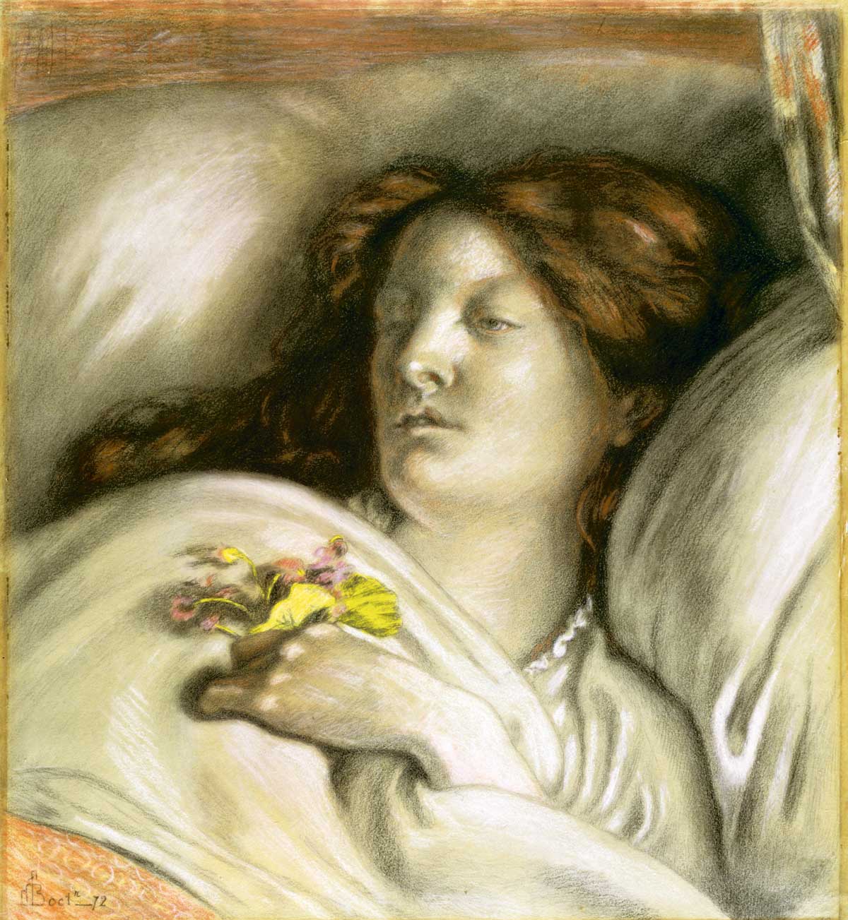 Convalescent (Emma), by Ford Madox Brown, 1872 © Bridgeman Images.