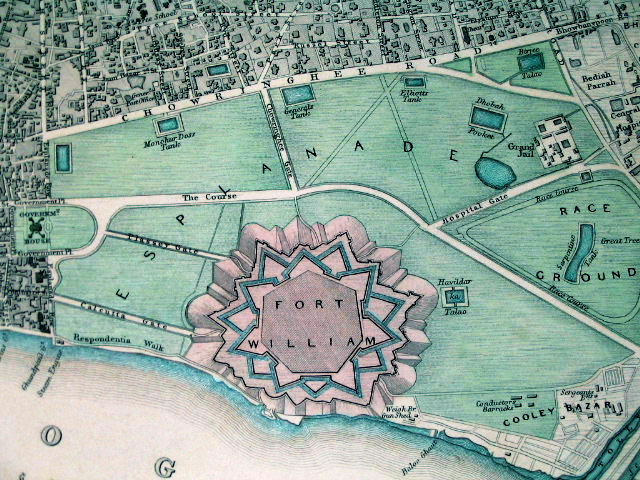 Map of Fort William in 1844