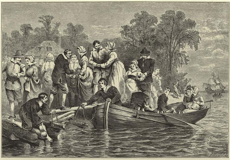 Wives for the settlers at Jamestown by William Ludwell Sheppard, 1876. 