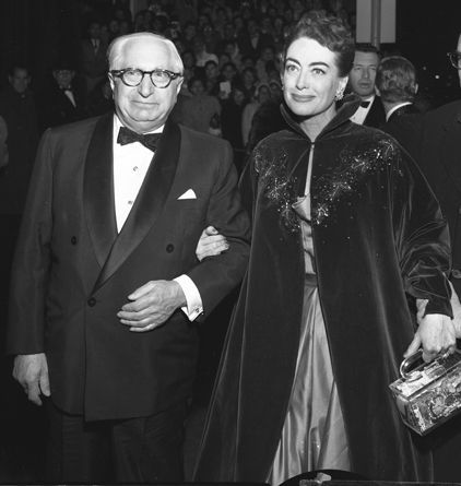 Louis B. Mayer with Joan Crawford at the premiere of Torch Song (1953)