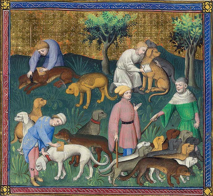 Livre de la chasse, fols,  c. 1406–1407. Morgan Museum.