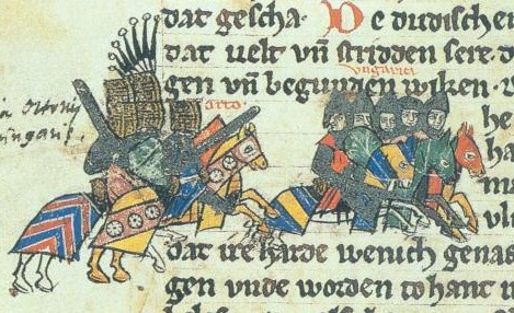 Illustration of the Battle of Lechfeld