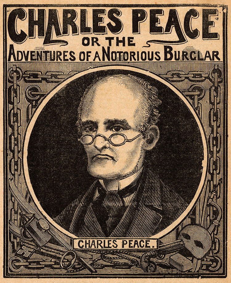 Frontispiece of Charles Peace, or the Adventures of a Notorious Burglar, 1879.