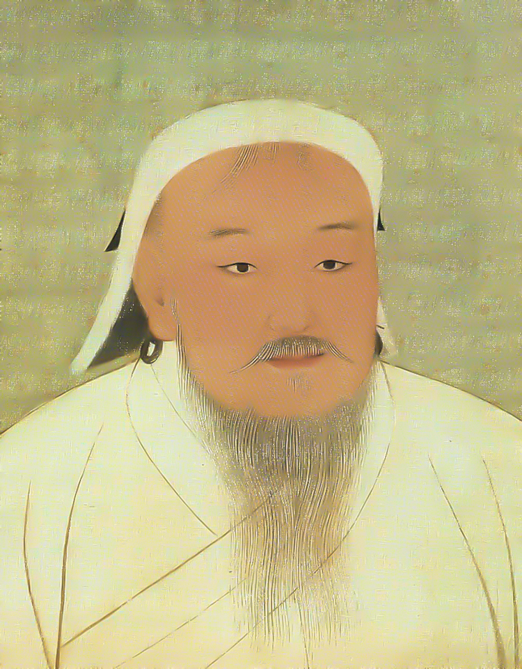 Prester John? Chinggis Khan, contemporary portrait.