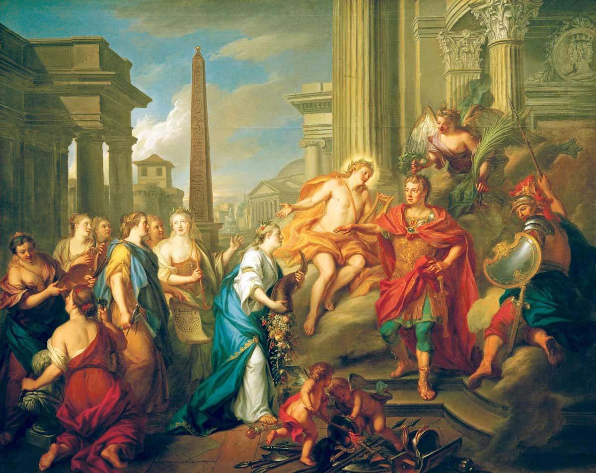 Augustus Closing the Temple  of Janus, by Louis de Silvestre, 1757, Gemäldegalerie, Dresden © akg-images